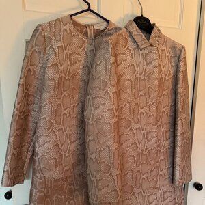 Stella McCartney Animal Print Mini Dress and Coat